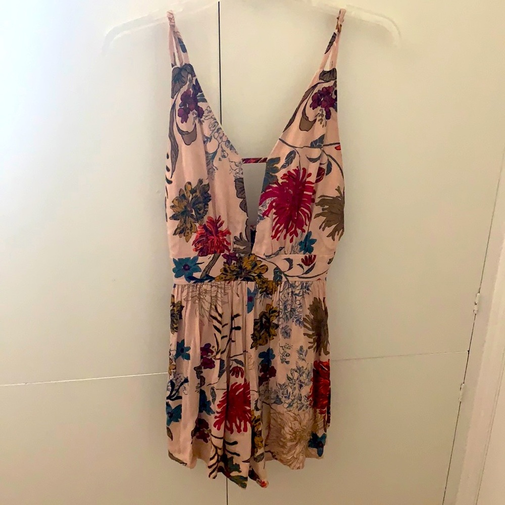 Pink Floral Romper by Audrey 3+1